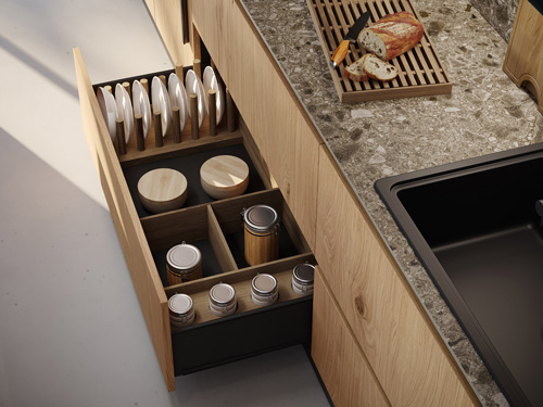 muebles de cocina gococi en donostia: sistema de almacenaje